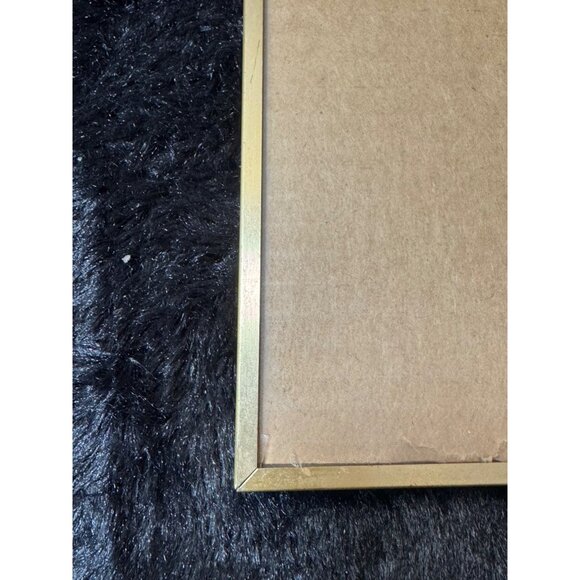 Vintage Gold-Tone Metal Picture Frame With Easel Back - Picture 2 of 6